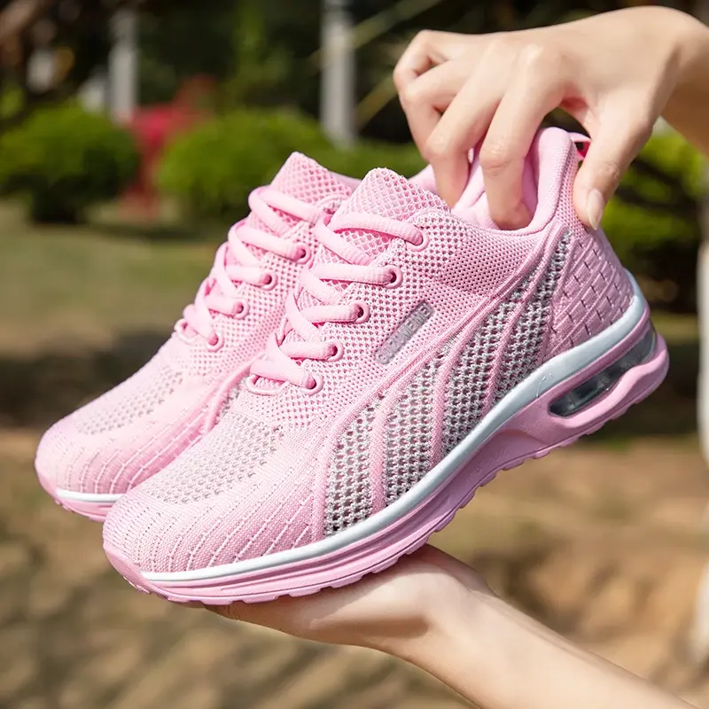 Thumbnail: Women Sneakers Air Cushion Soft Bottom Running Shoes Outdoor Mesh Breathable