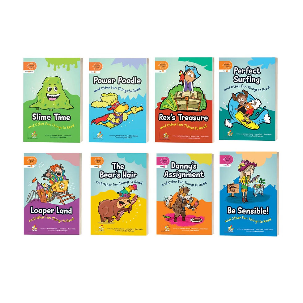 Cover images of the books included in the Fluency Fun Value Pack
