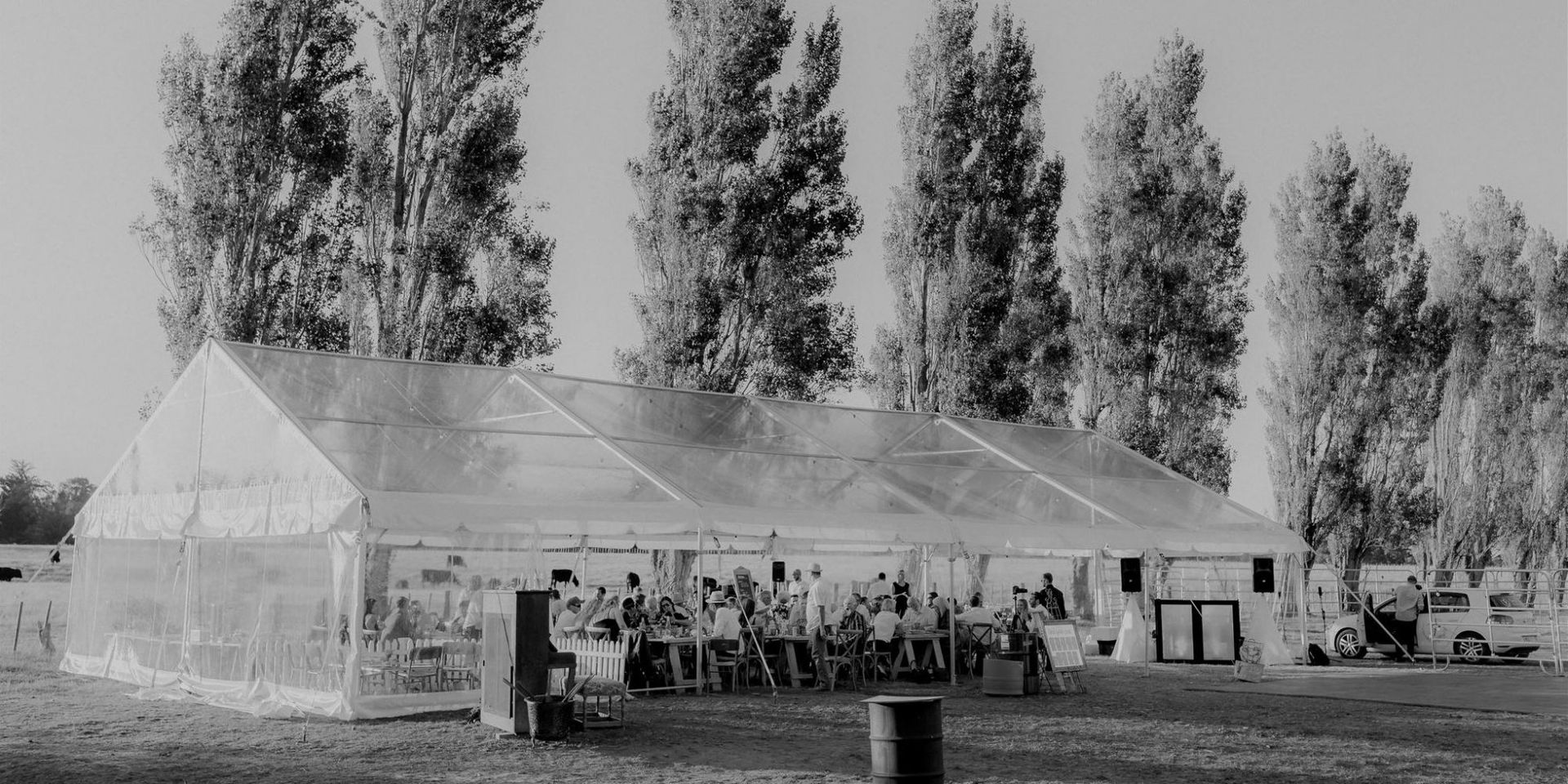 Clear Marquee at Wedding in Palmerston North