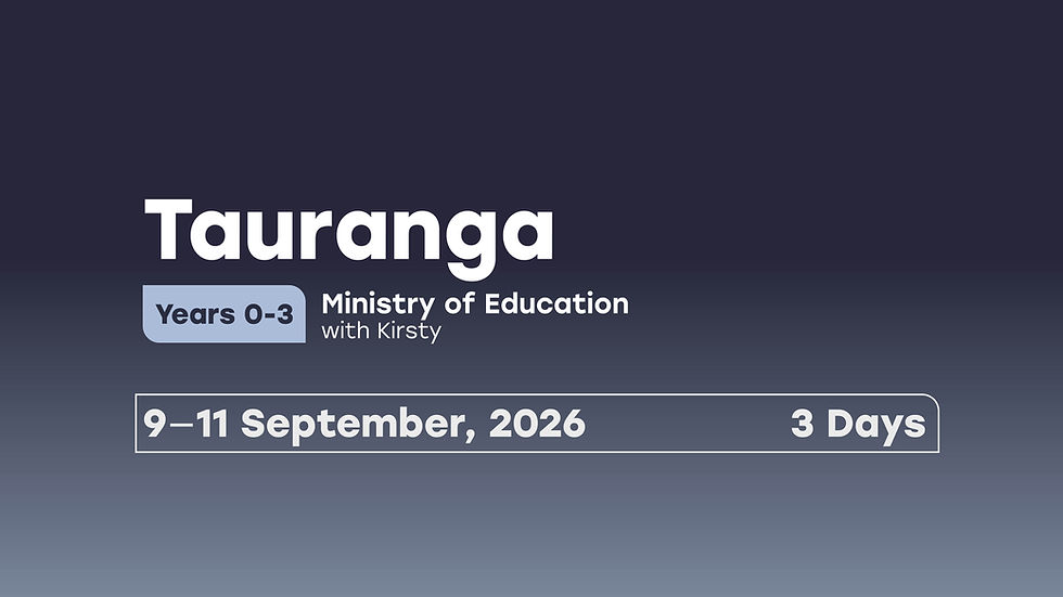 Years 0-3 Ministry of Education Funded — Tauranga