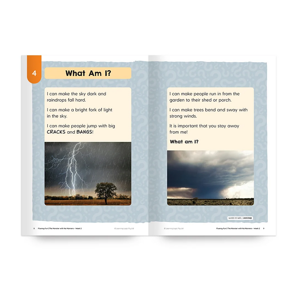 Thumbnail: Fluency Fun: The Monster with No Manners and Other Fun Things to Read