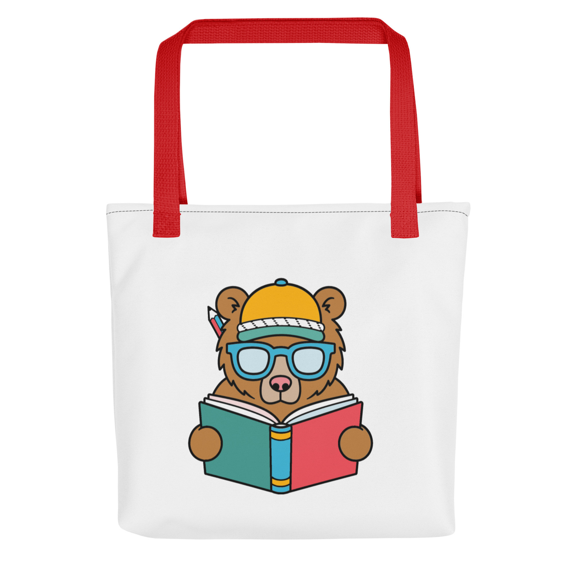 Literacy Social Reading Bear Logo Tote bag
