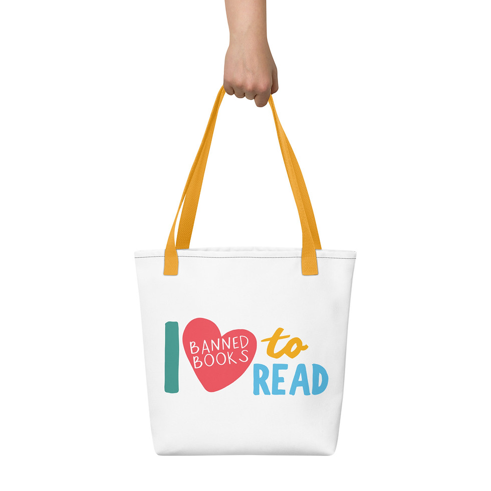 Thumbnail: I Love to Read Banned Books Tote Bag