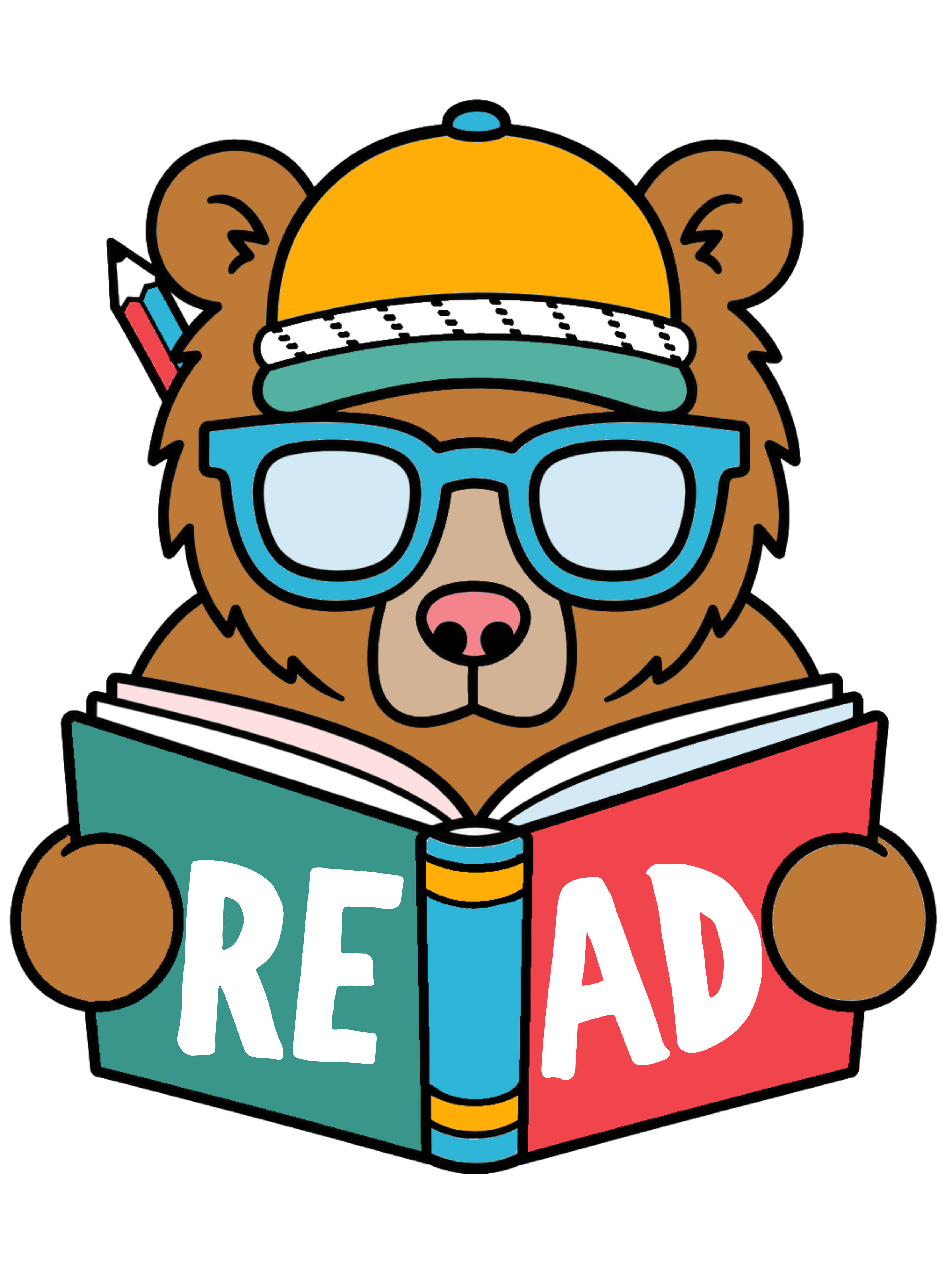 READ Bear Logo Die-cut stickers