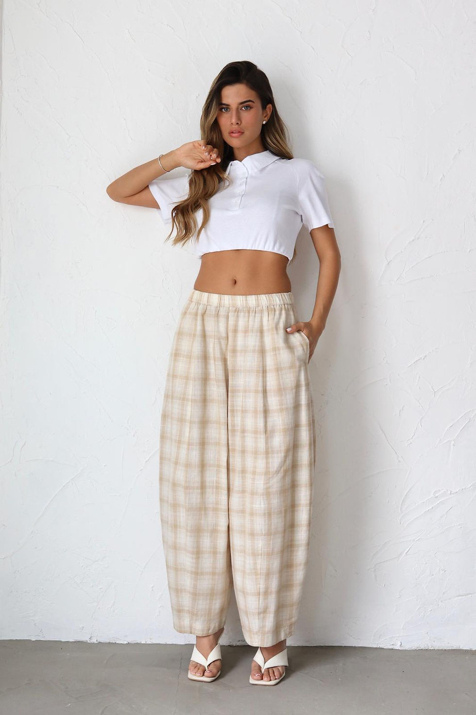 תמונה ממוזערת: מכנס משבצות בארל