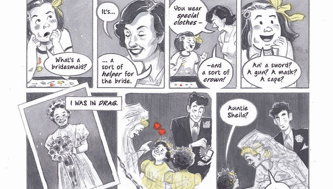 Warning! post it notes and wine can cause brilliance and laughter – illustrated by Kate Charlesworth