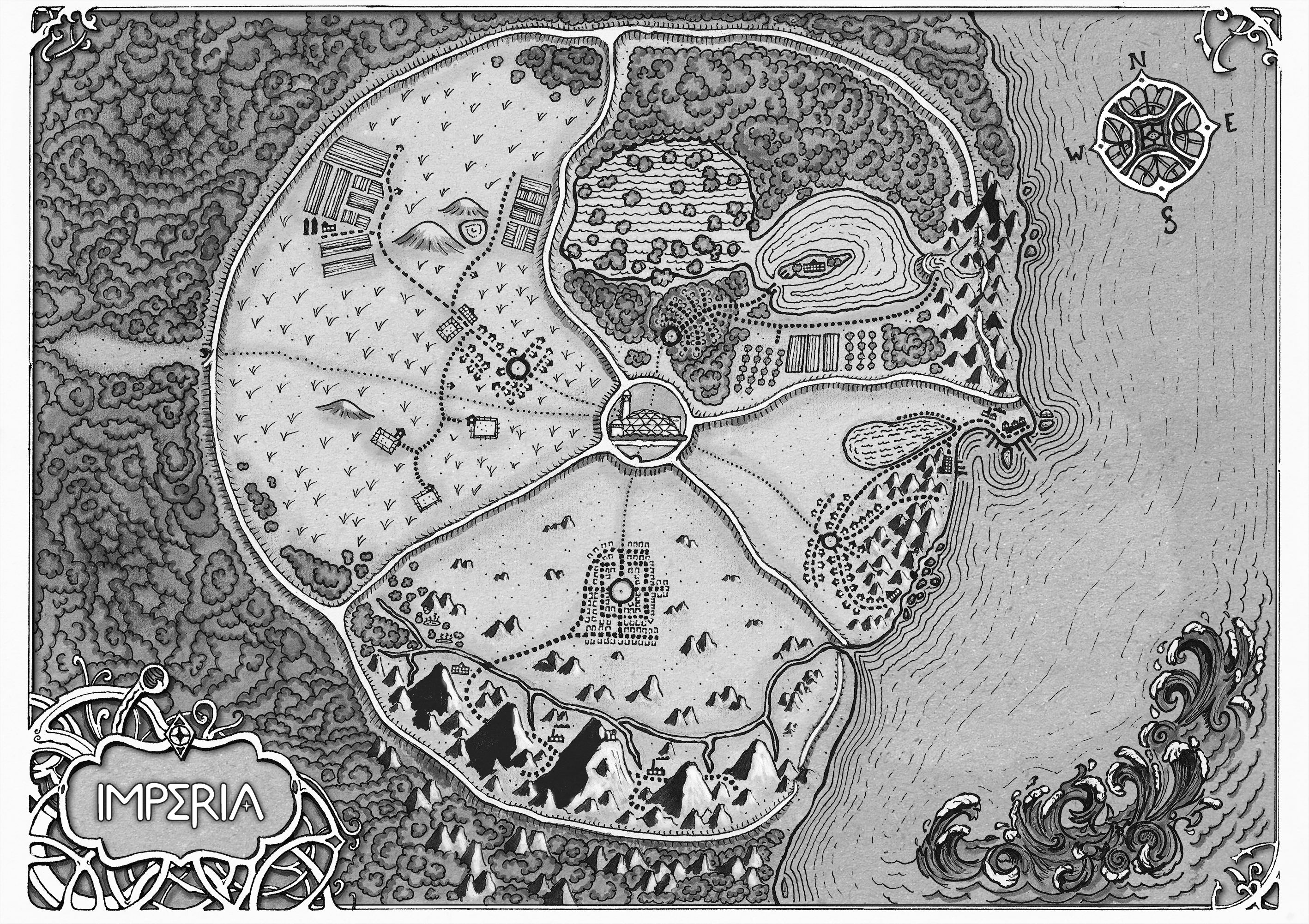 Mapa limpio Imperia