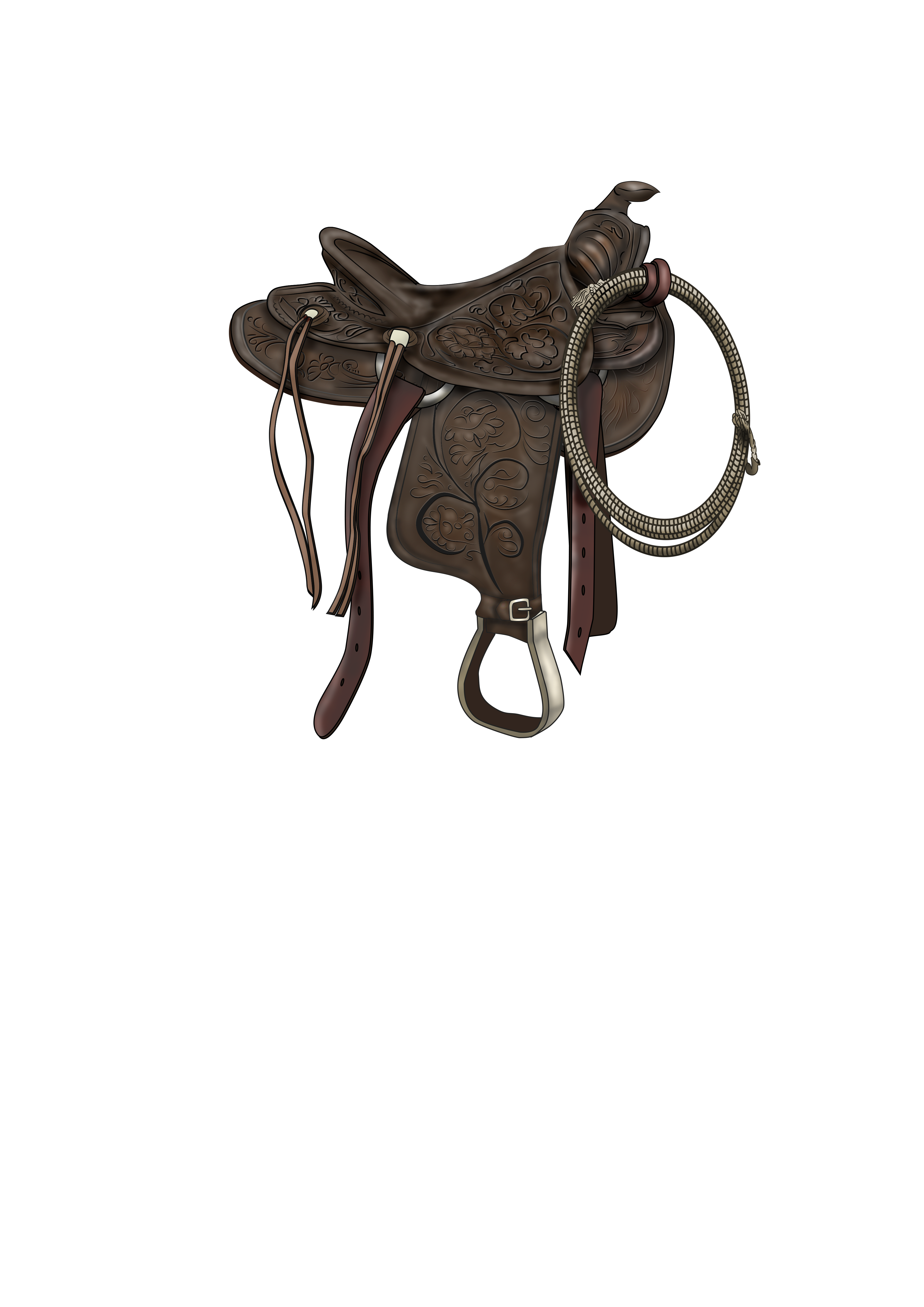 Silla de montar dibujo