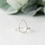 Thumbnail: silver teardrop ring