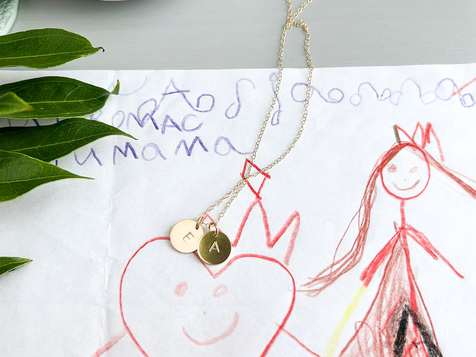 personalized necklace with initials