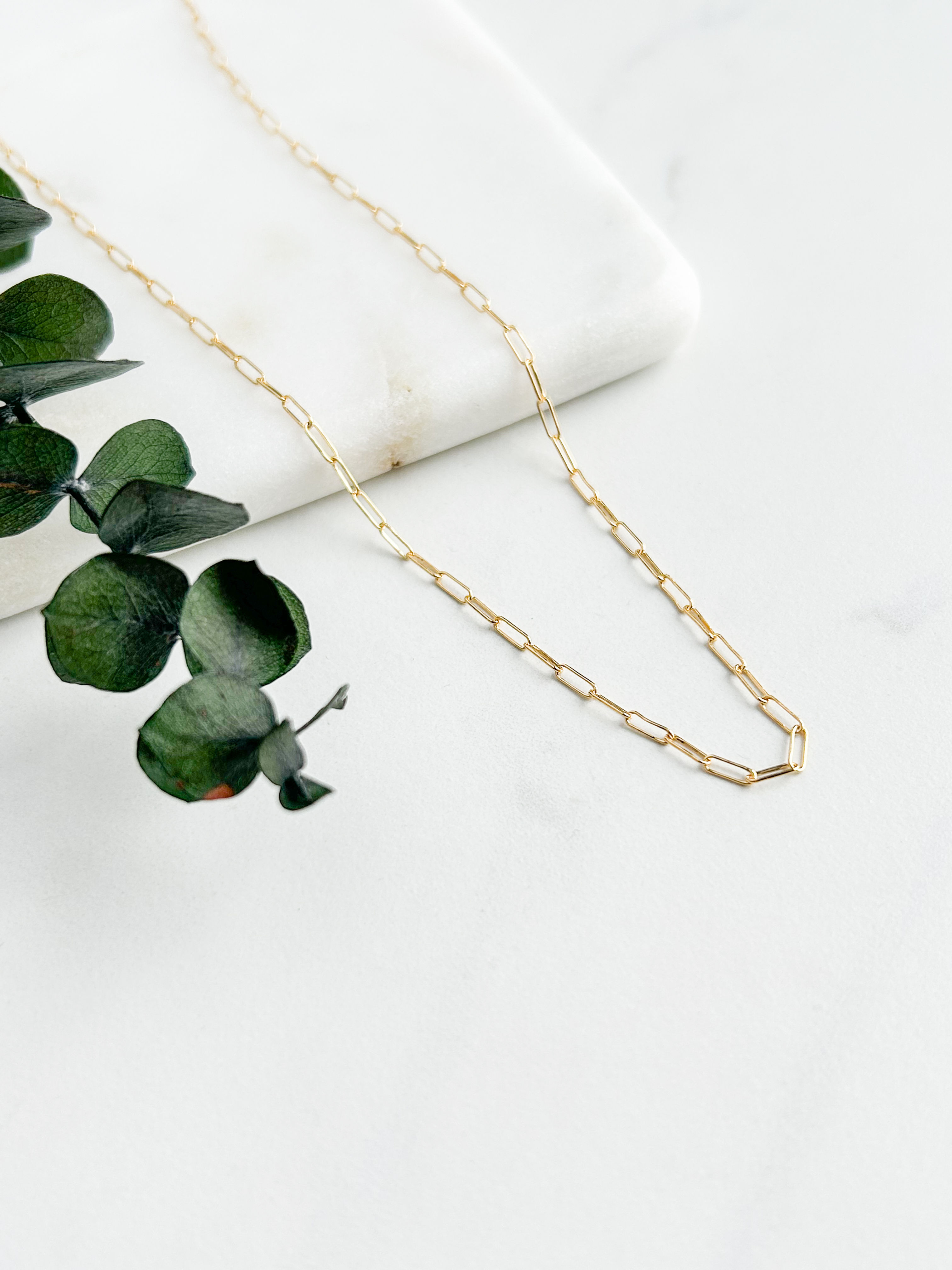 Gold Paperclip Chain