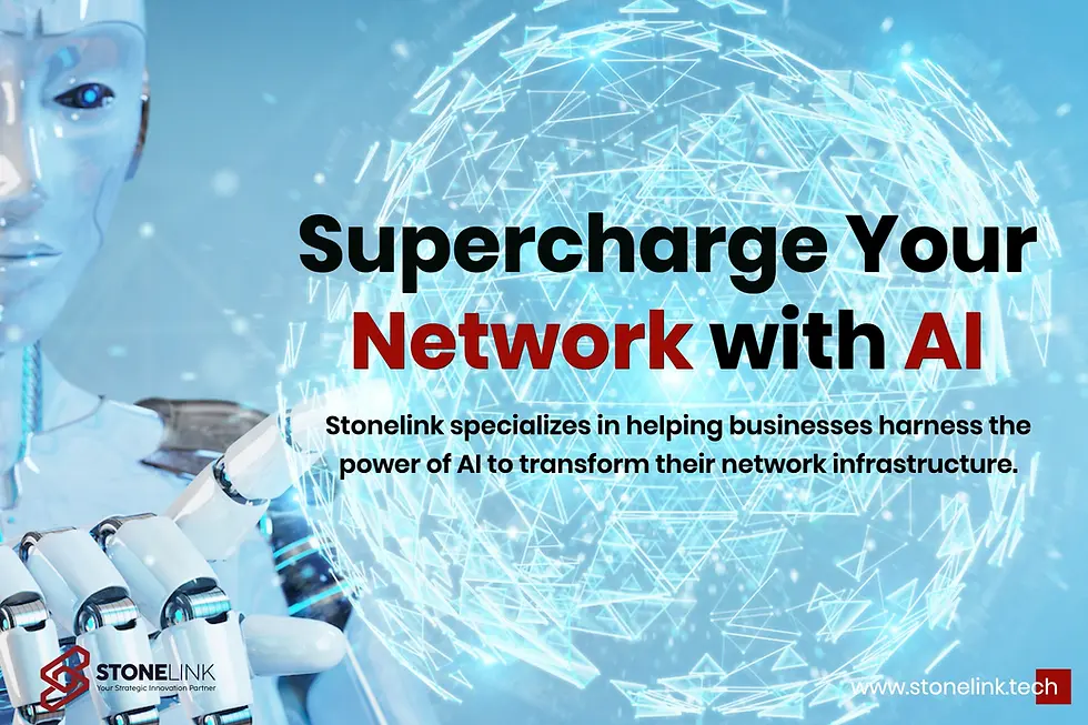 Supercharge Your Network with AI
AI is revolutionizing network infrastructure
Artificial intelligence (AI) is rapidly transforming various aspects of our lives, and network infrastructure is no exception. With the increasing demand for seamless connectivity, high bandwidth, and robust security, AI is playing a crucial role in optimizing and managing networks.