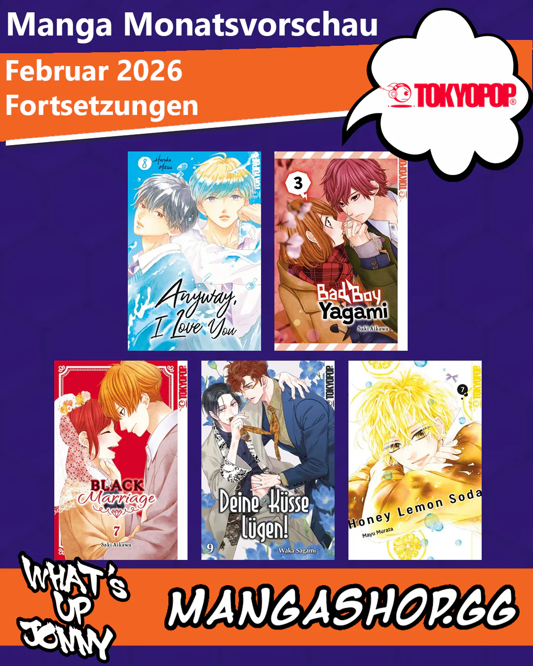 Die Manga Monatsvorschau Februar 2026