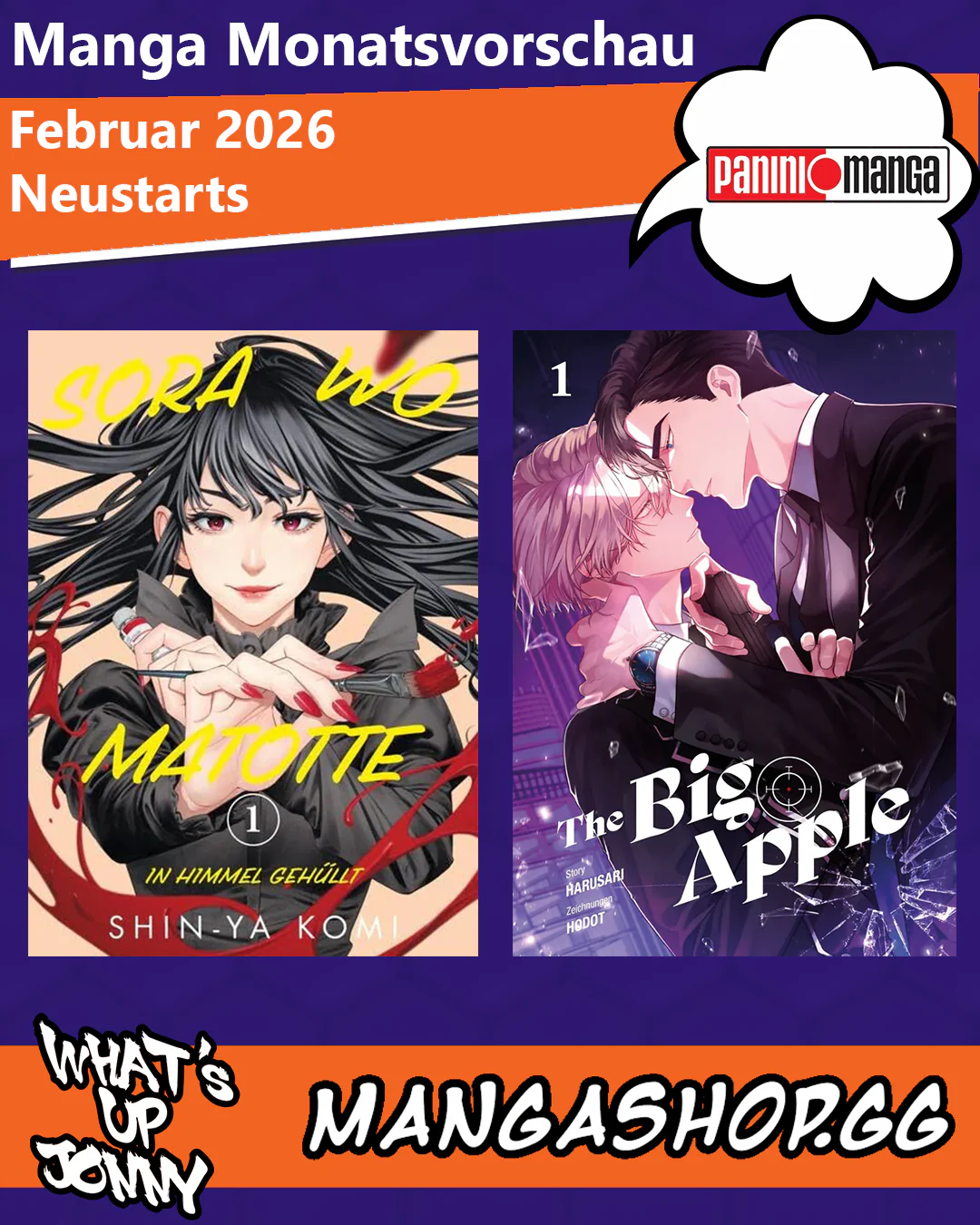 Die Manga Monatsvorschau Februar 2026