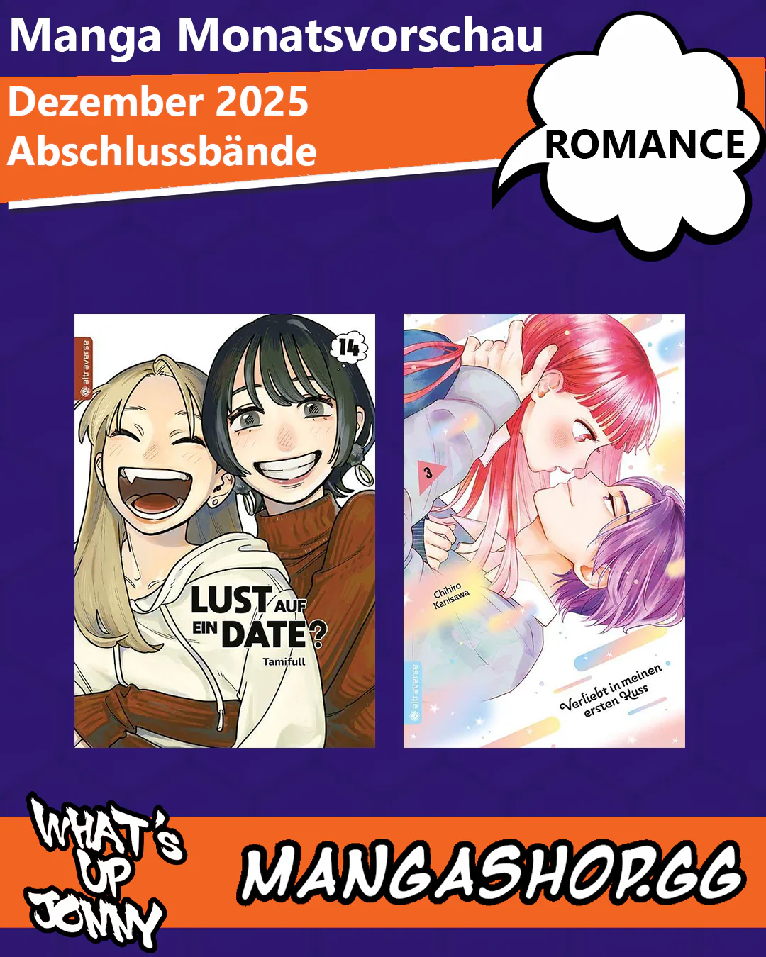 ALLE Romance Manga im Dezember 2025!