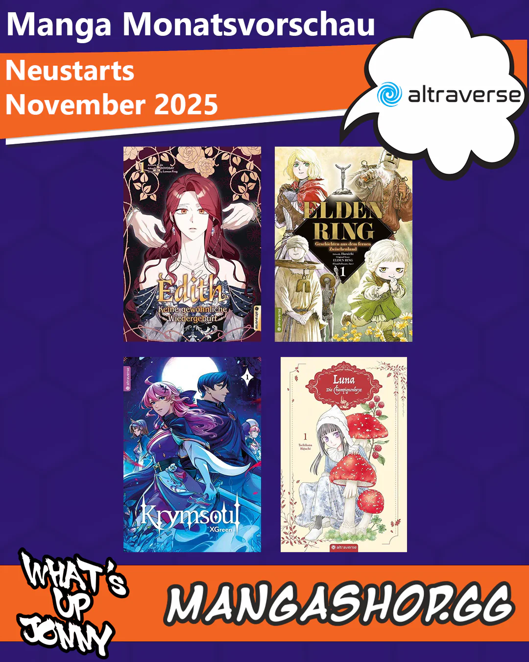 Die Manga Monatsvorschau November 2025