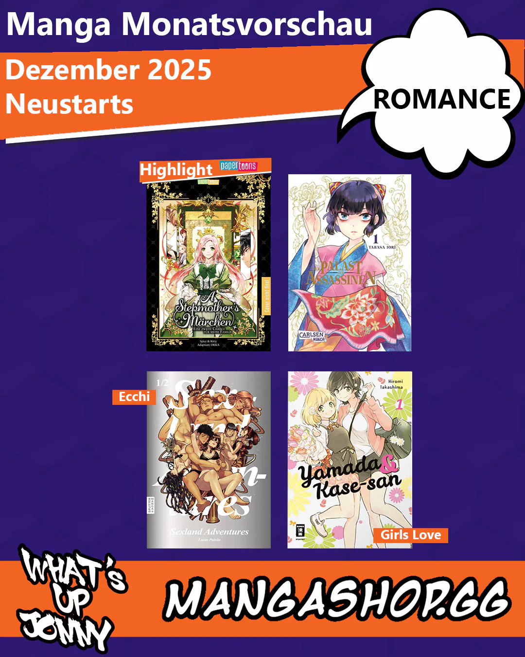 ALLE Romance Manga im Dezember 2025!