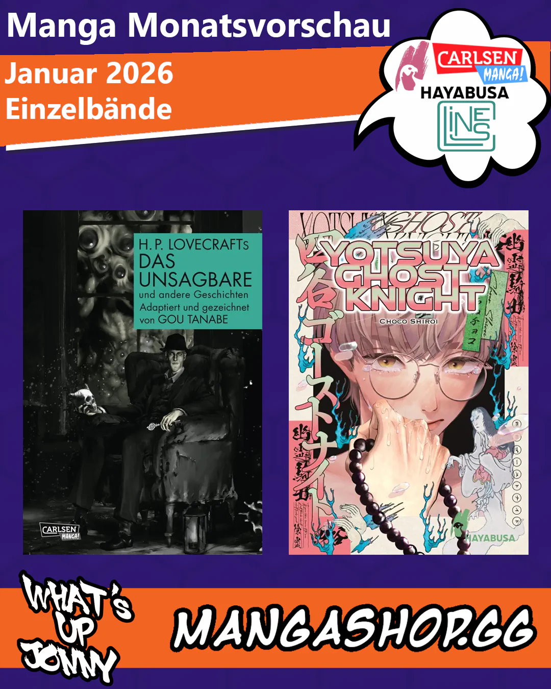 Manga Monatsvorschau Januar 2026