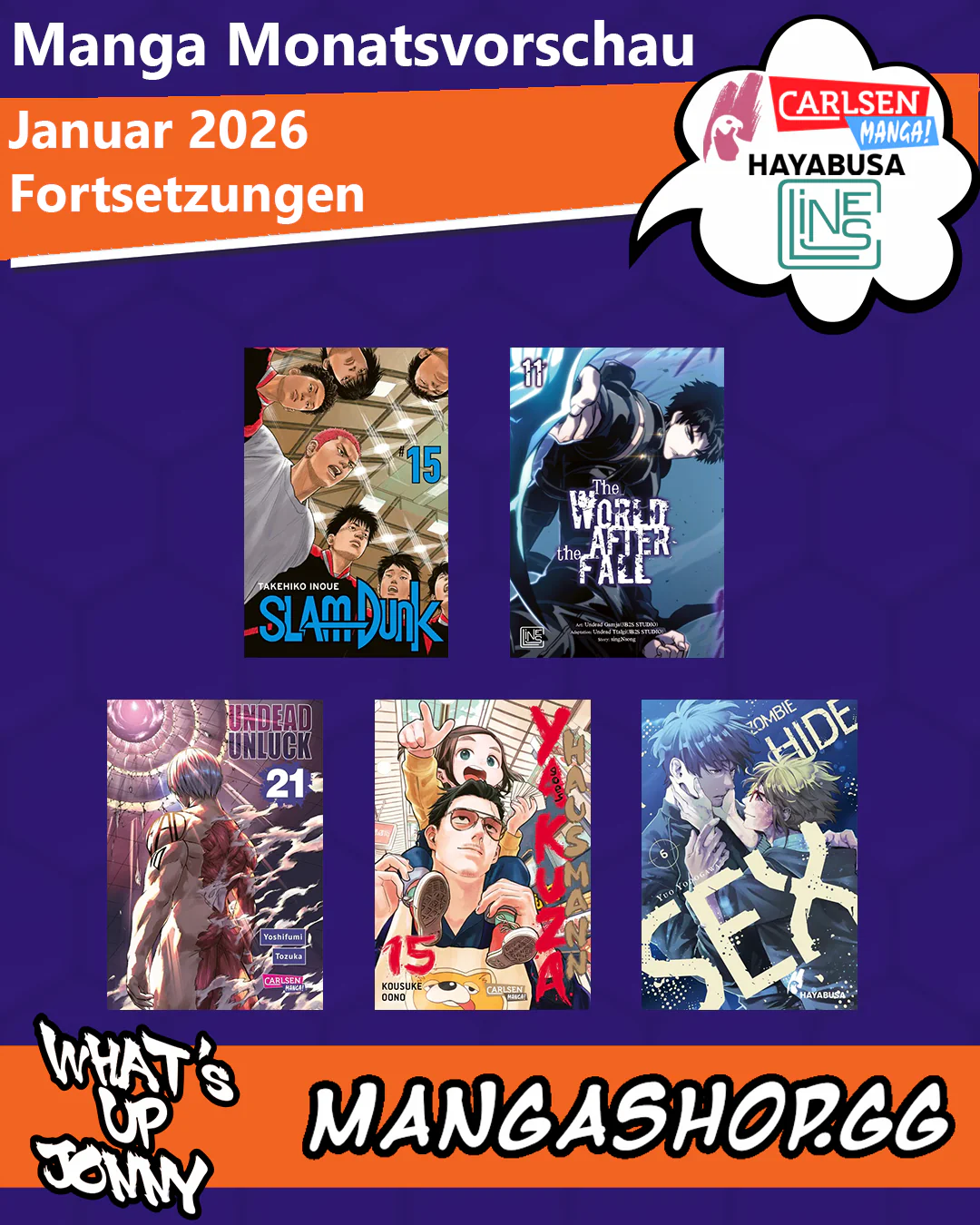 Manga Monatsvorschau Januar 2026