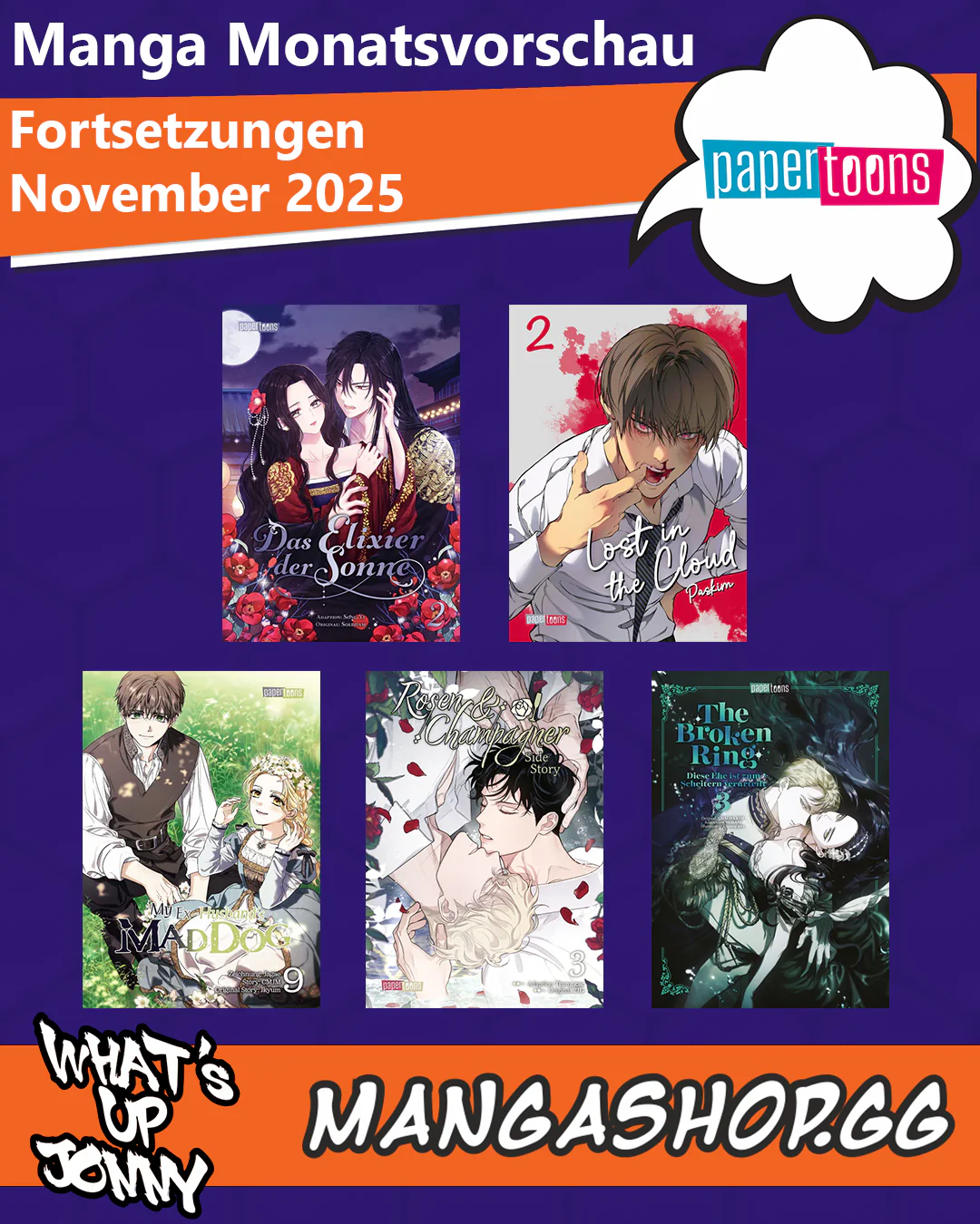 Die Manga Monatsvorschau November 2025