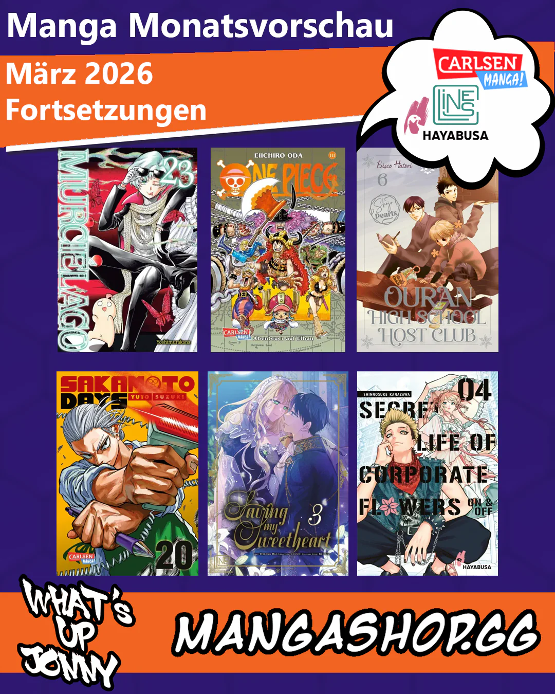 März 2026 Manga Monatsvorschau