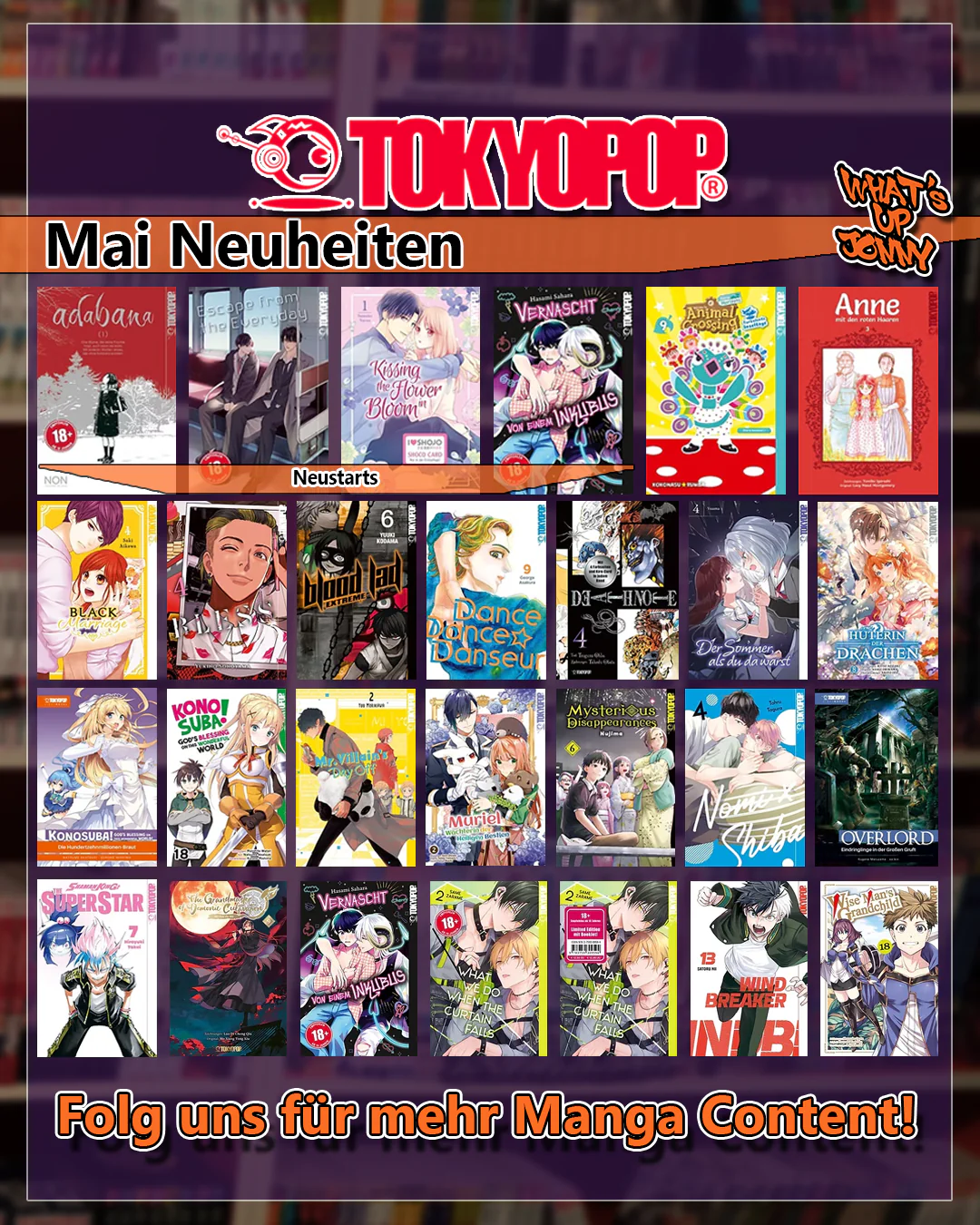 Manga Neuheiten Mai 2025 â neue Manga Titel bei WhatsUpJonny.de