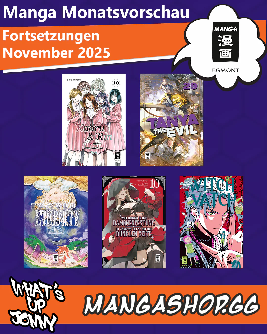 Die Manga Monatsvorschau November 2025