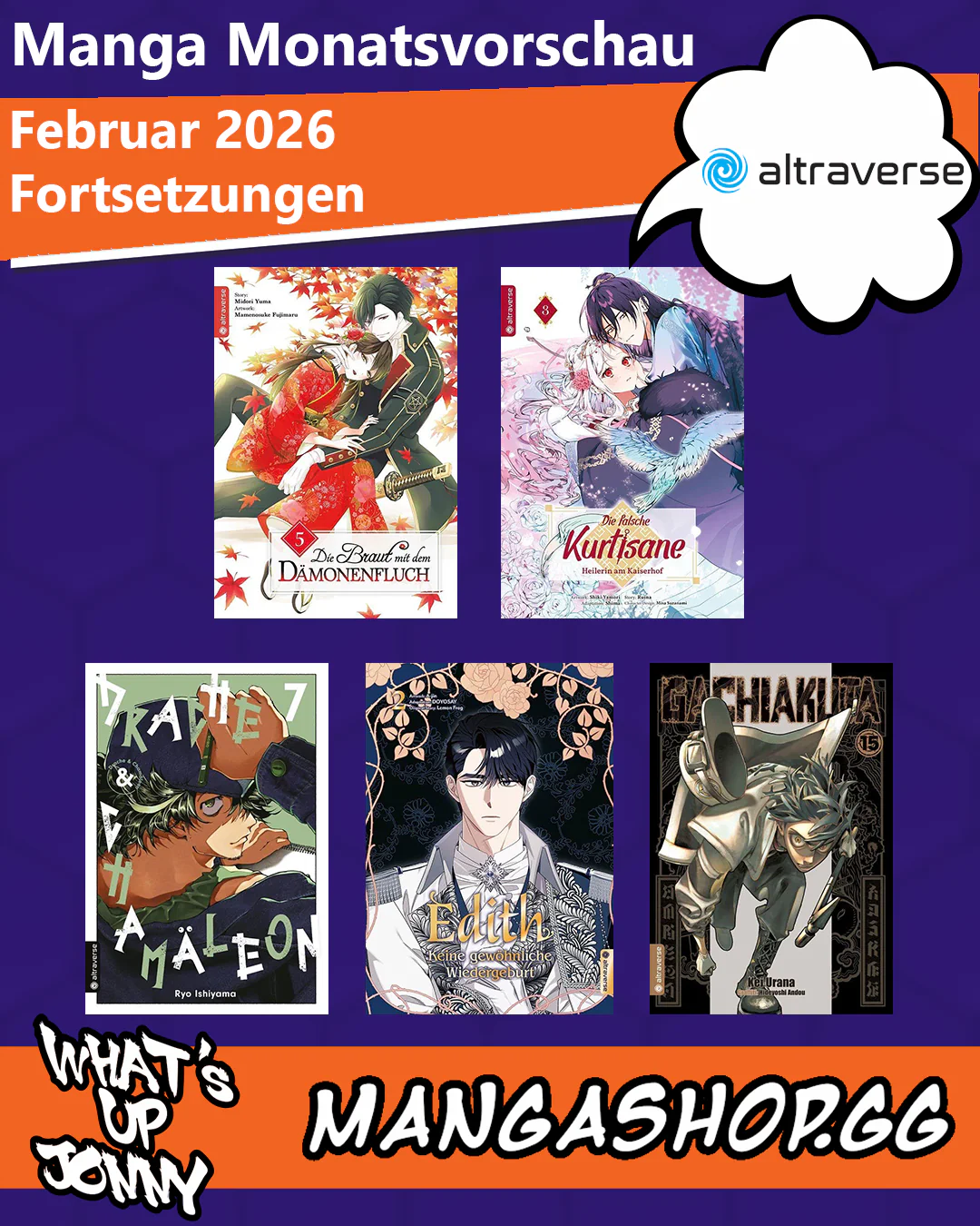 Die Manga Monatsvorschau Februar 2026