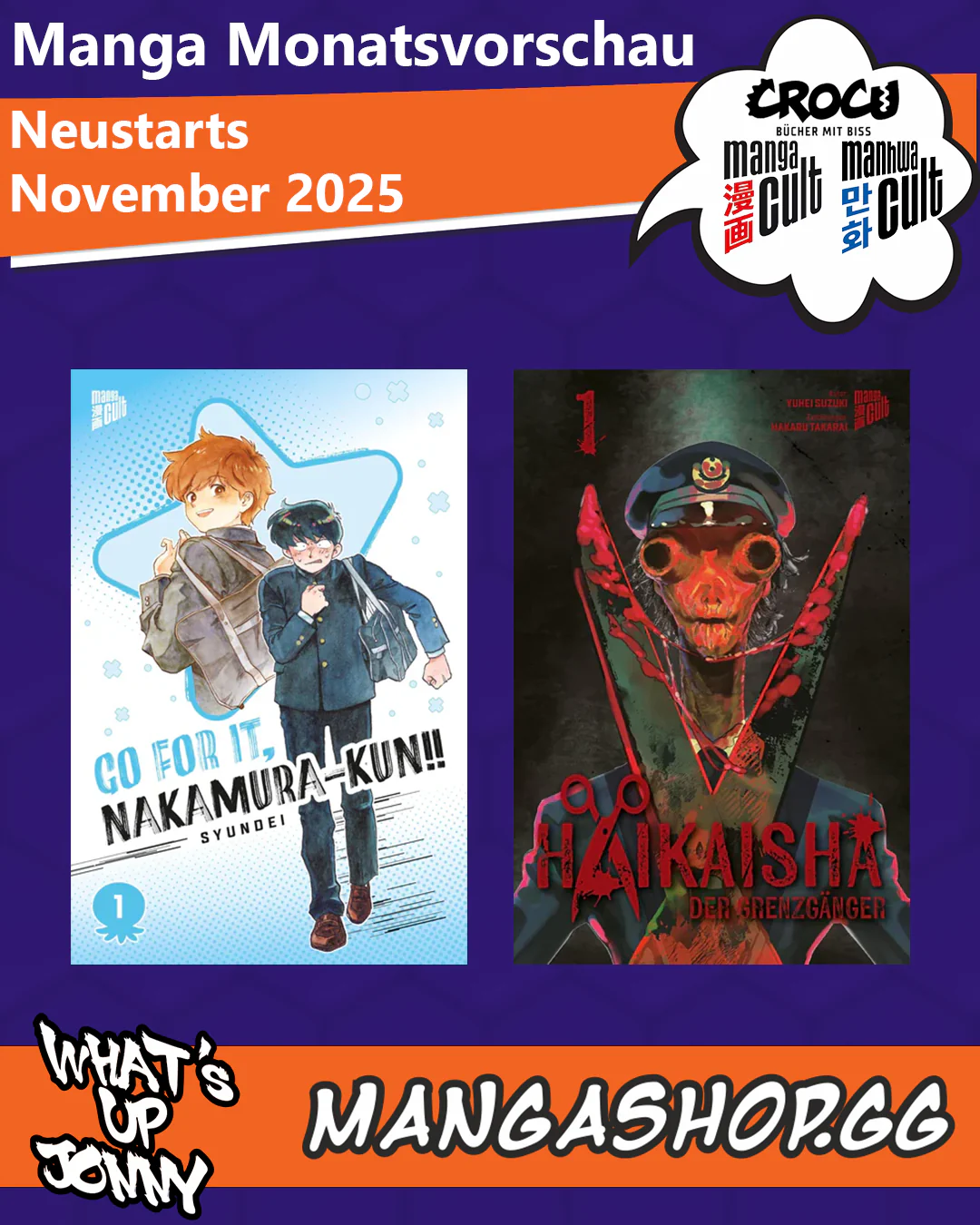 Die Manga Monatsvorschau November 2025