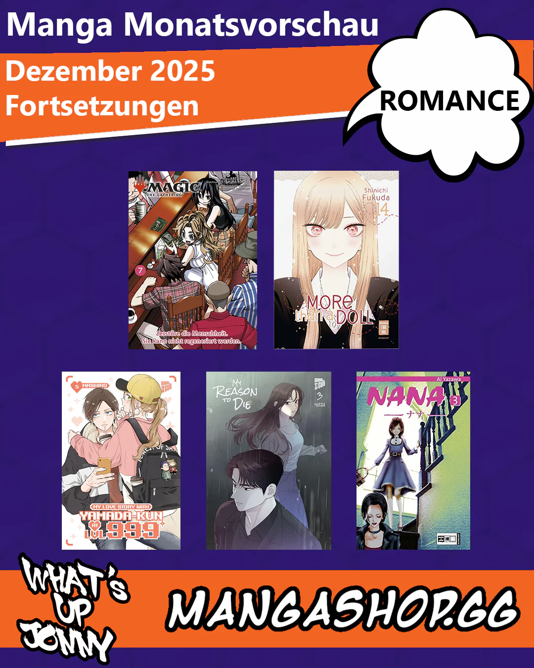 ALLE Romance Manga im Dezember 2025!