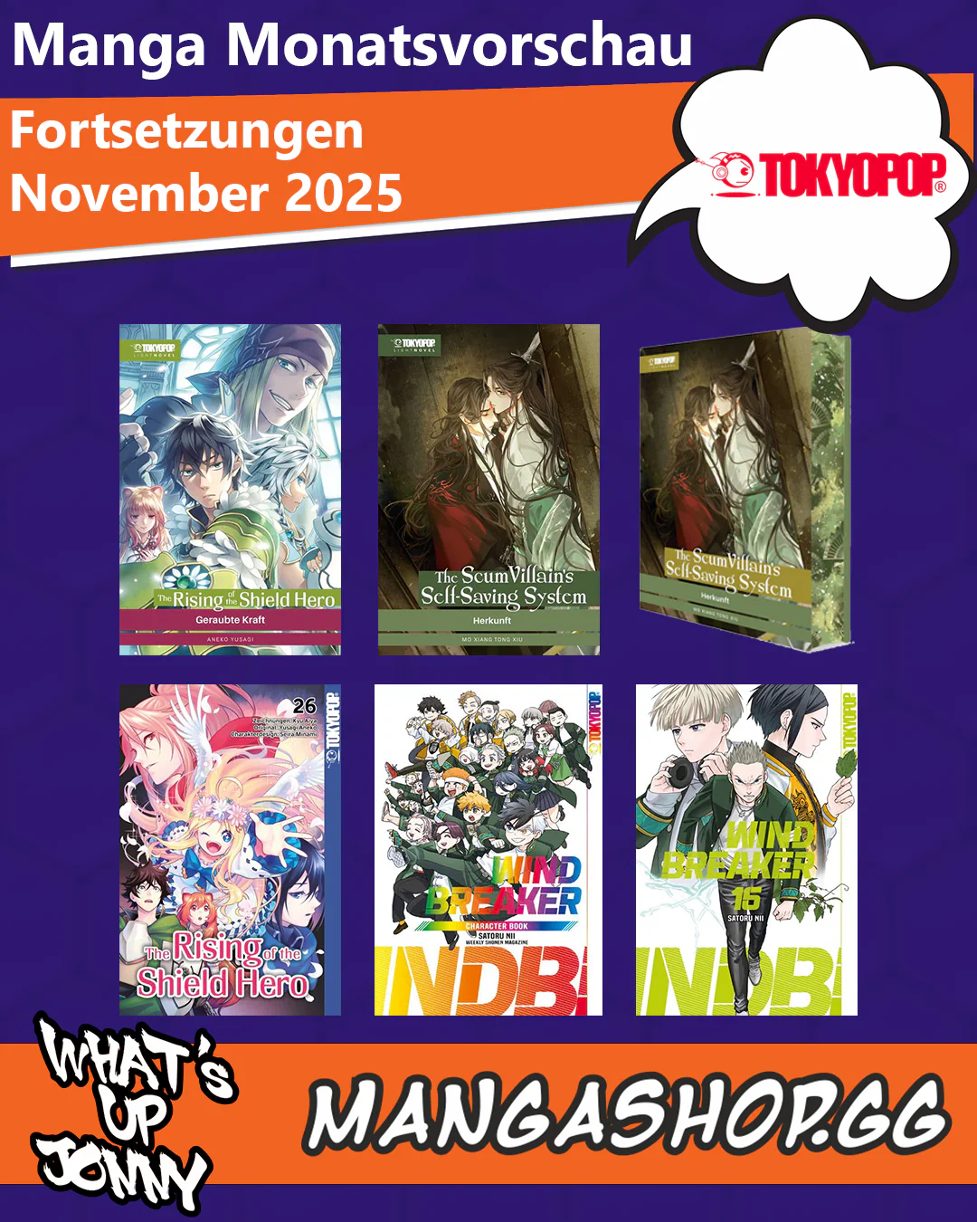 Die Manga Monatsvorschau November 2025