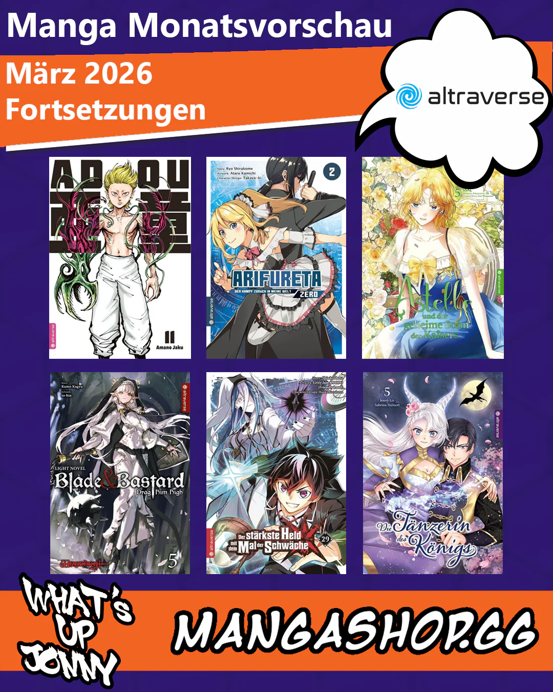 Die Manga Monatsvorschau März 2026
