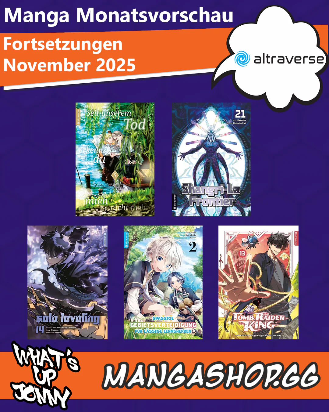 Die Manga Monatsvorschau November 2025