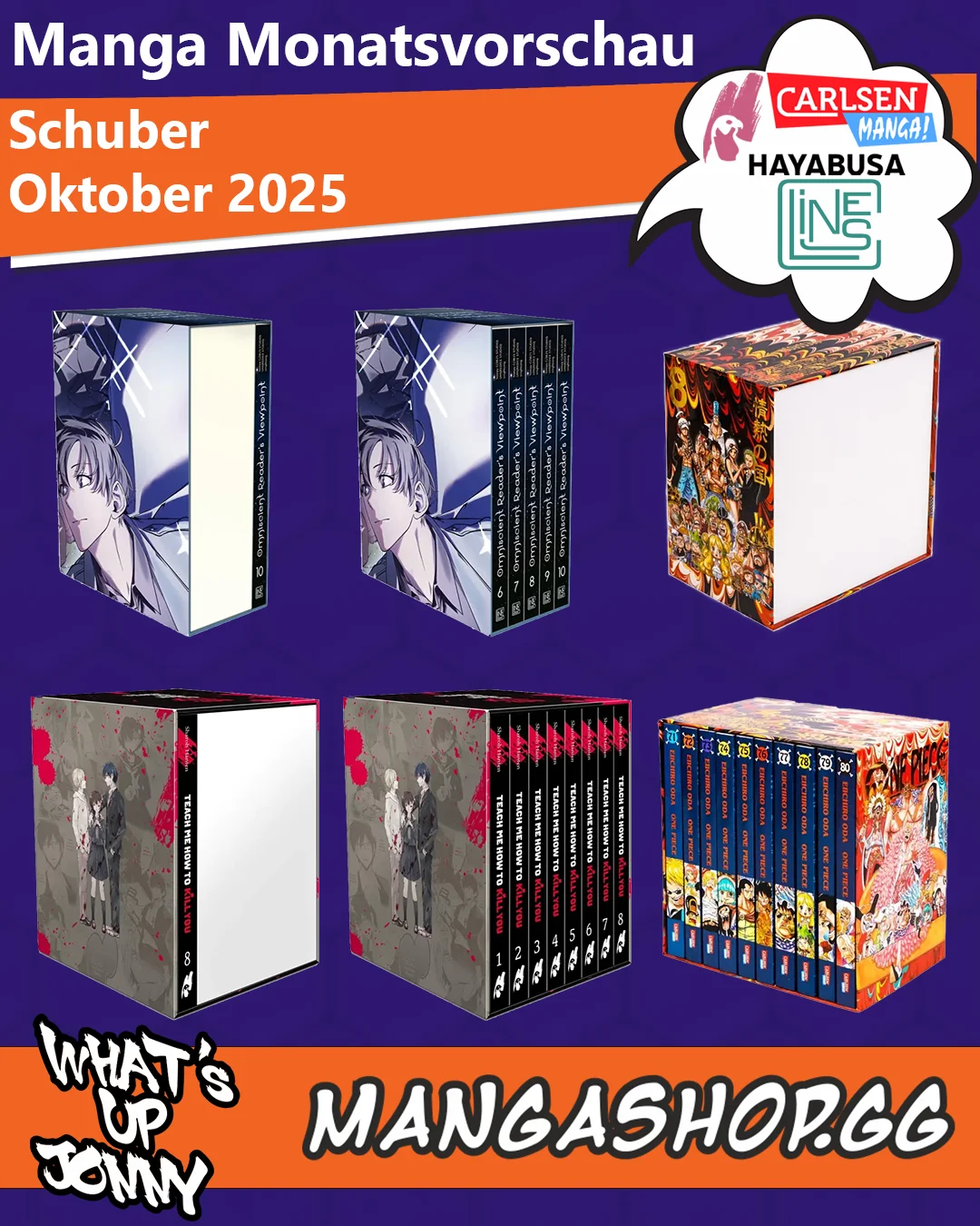 Manga Monatsübersicht Oktober 2025