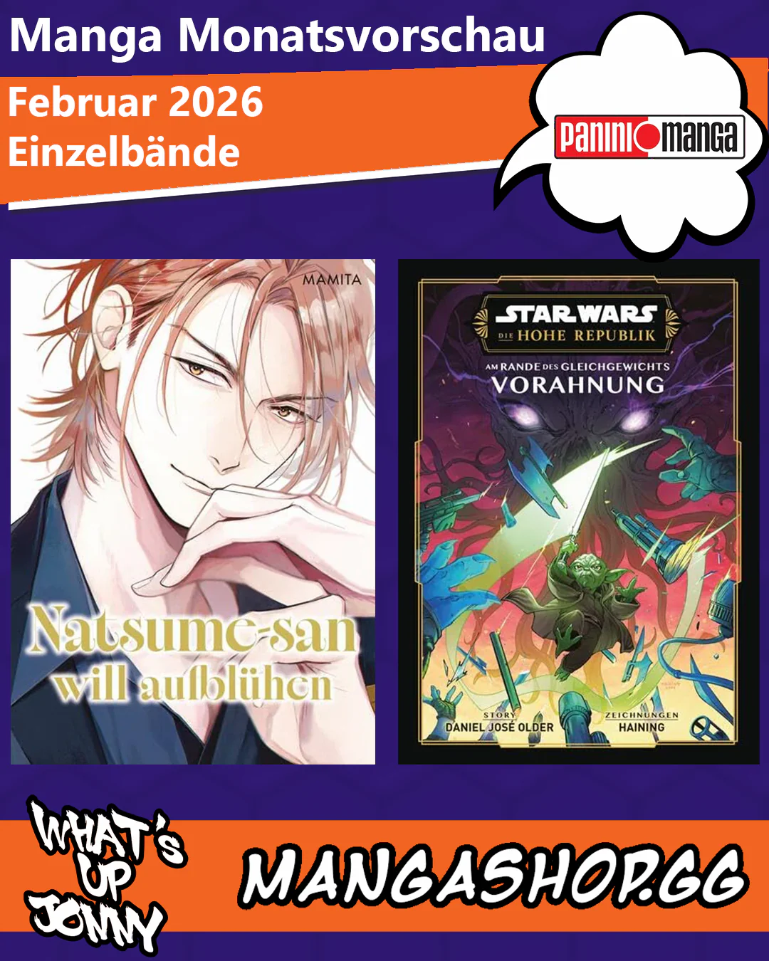 Die Manga Monatsvorschau Februar 2026
