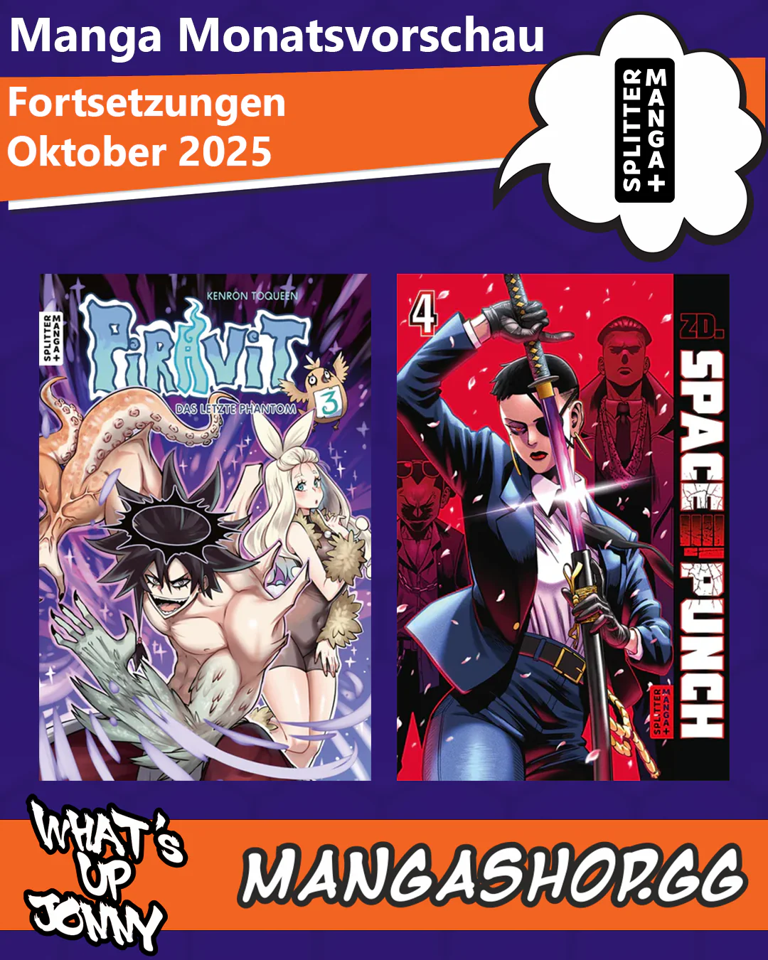 Manga Monatsübersicht Oktober 2025