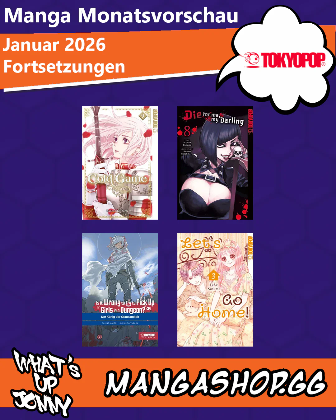 Manga Monatsvorschau Januar 2026
