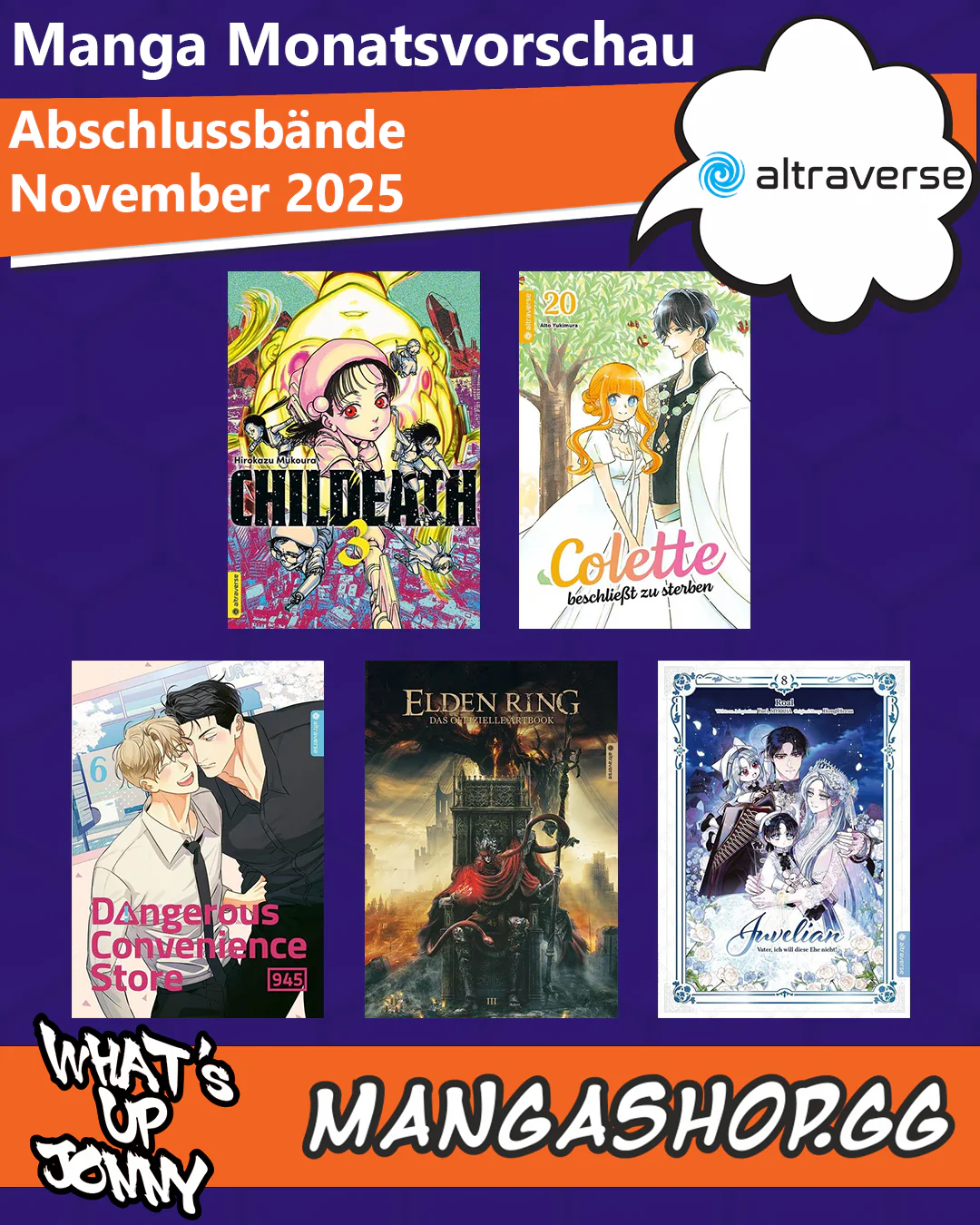 Die Manga Monatsvorschau November 2025