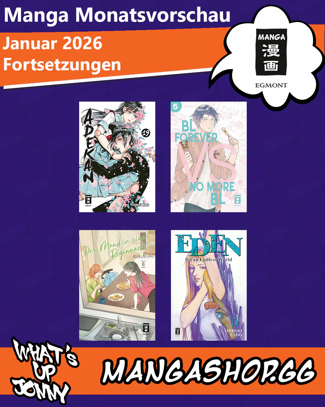 Manga Monatsvorschau Januar 2026