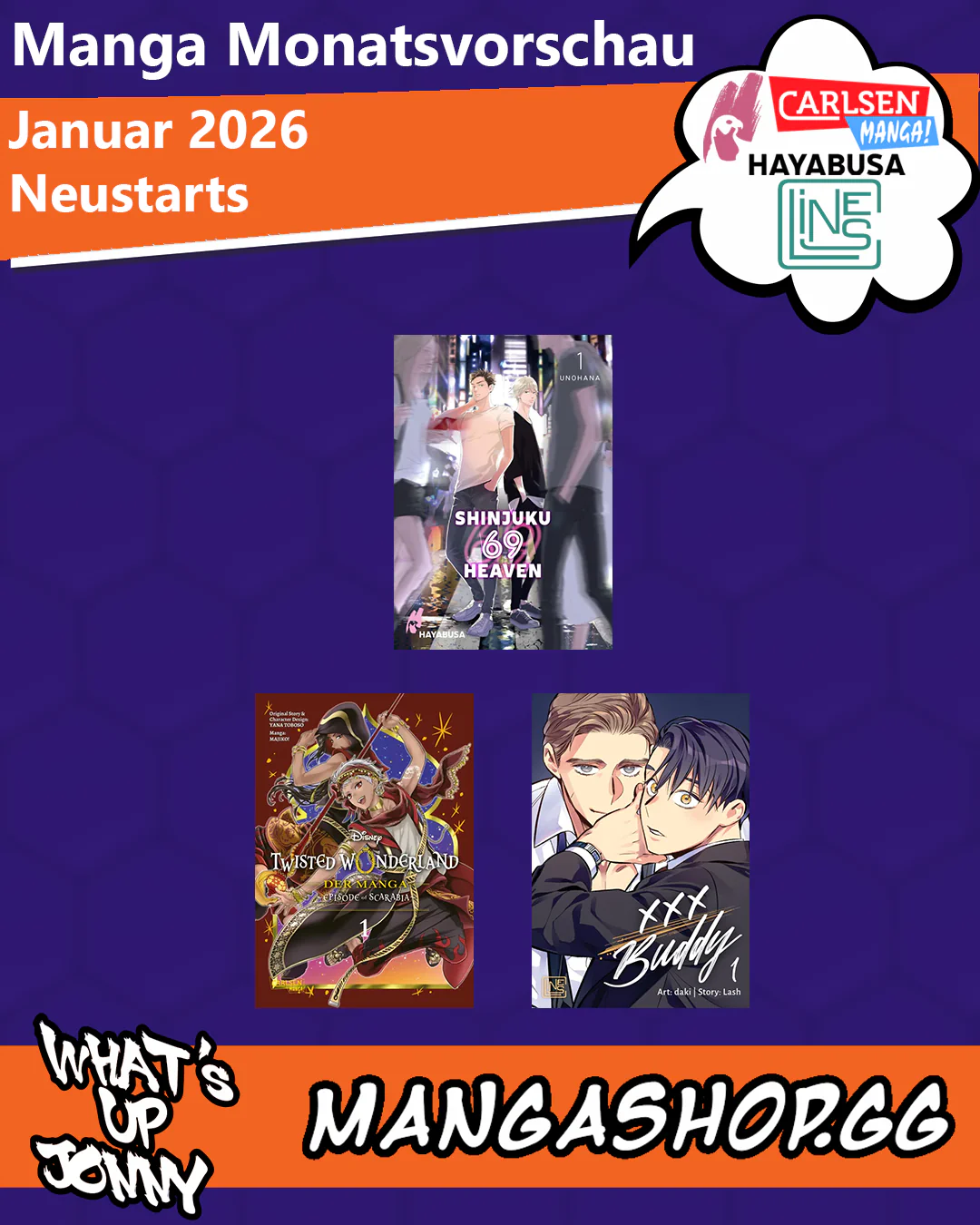 Manga Monatsvorschau Januar 2026