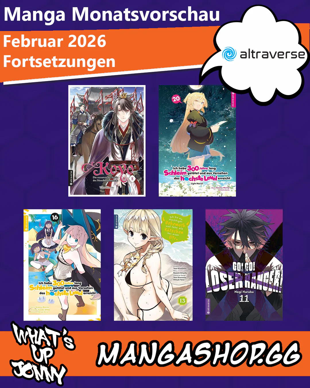 Die Manga Monatsvorschau Februar 2026