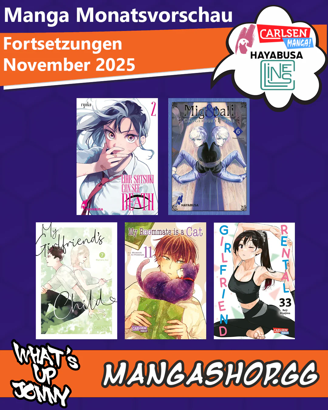 Die Manga Monatsvorschau November 2025