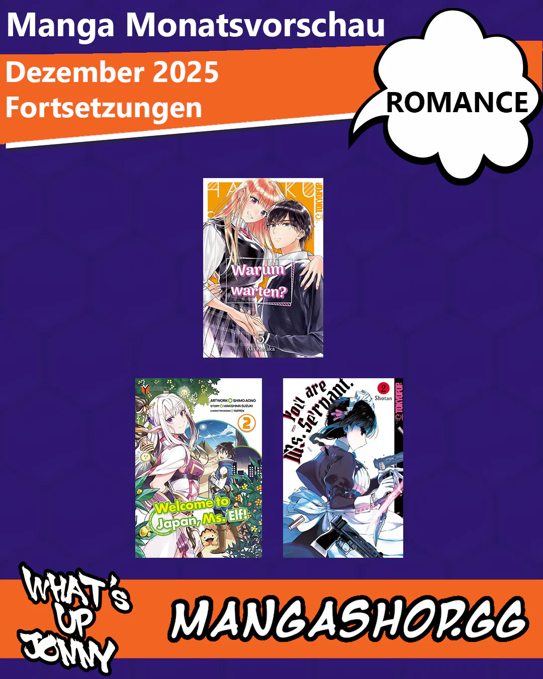 ALLE Romance Manga im Dezember 2025!
