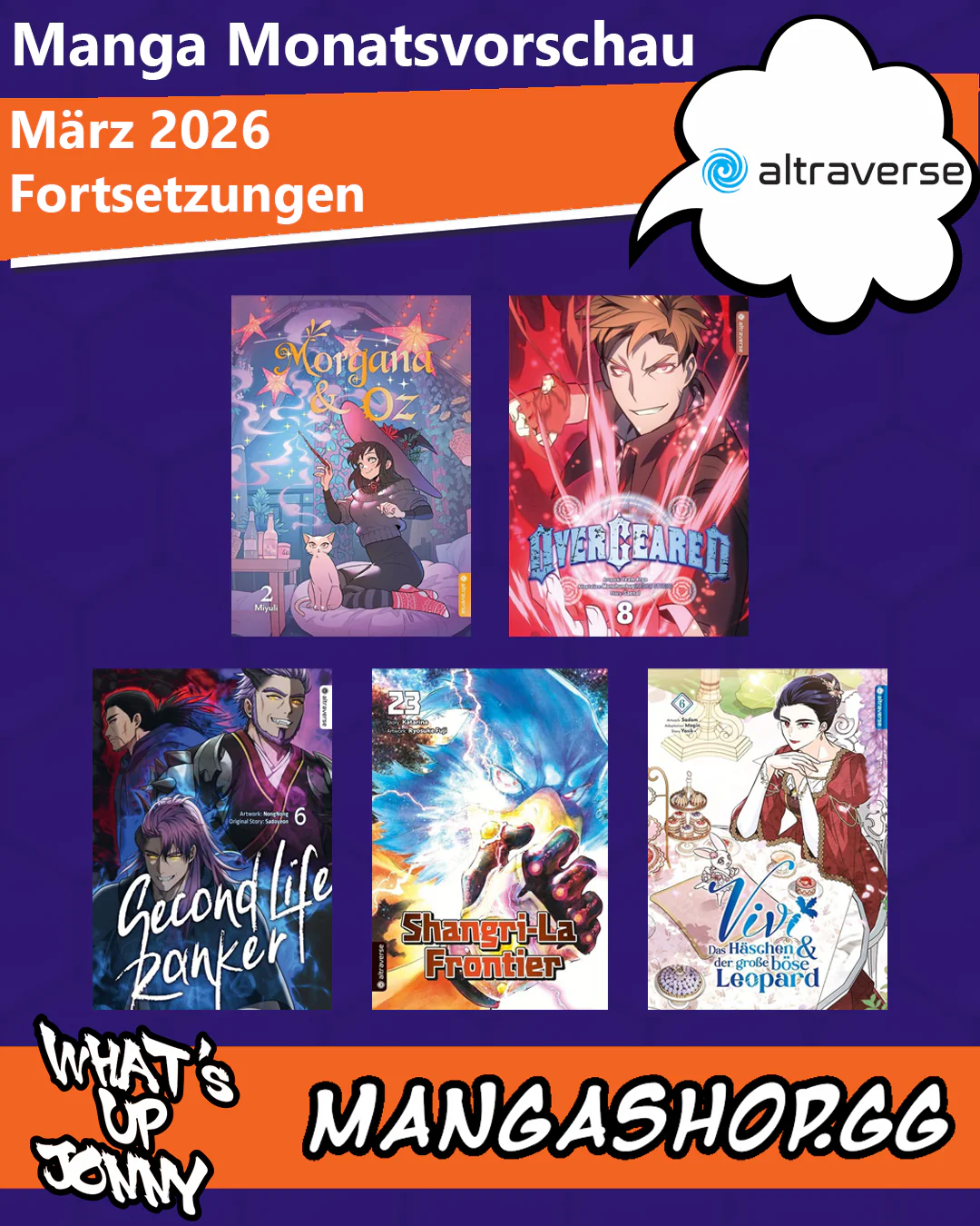 Die Manga Monatsvorschau März 2026