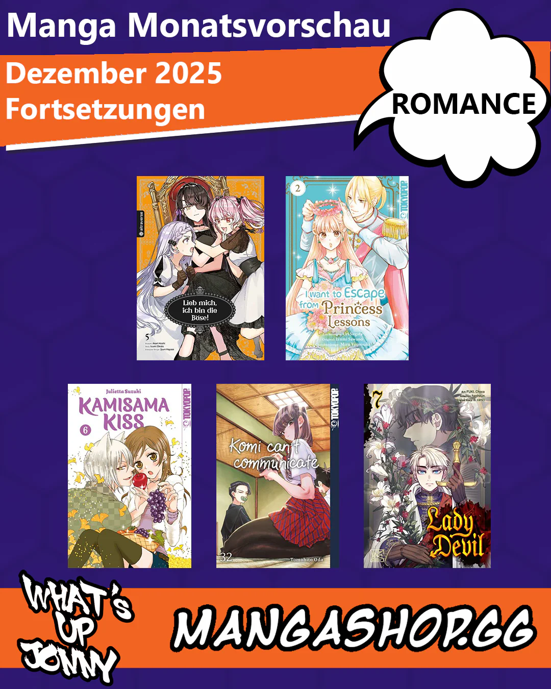 ALLE Romance Manga im Dezember 2025!