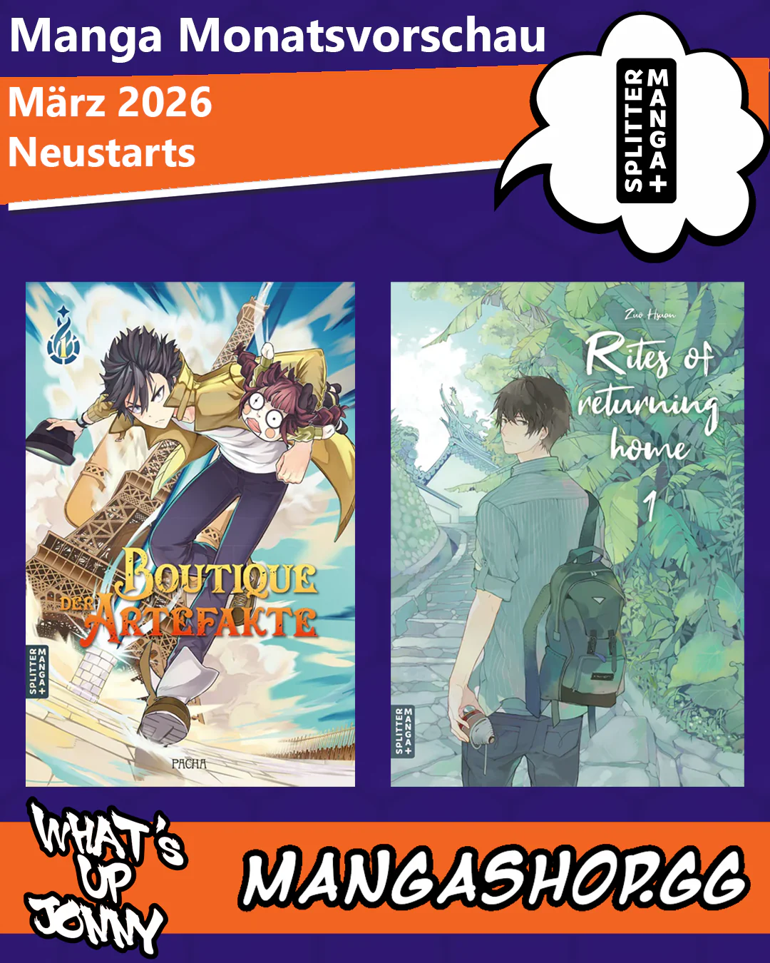 März 2026 Manga Monatsvorschau