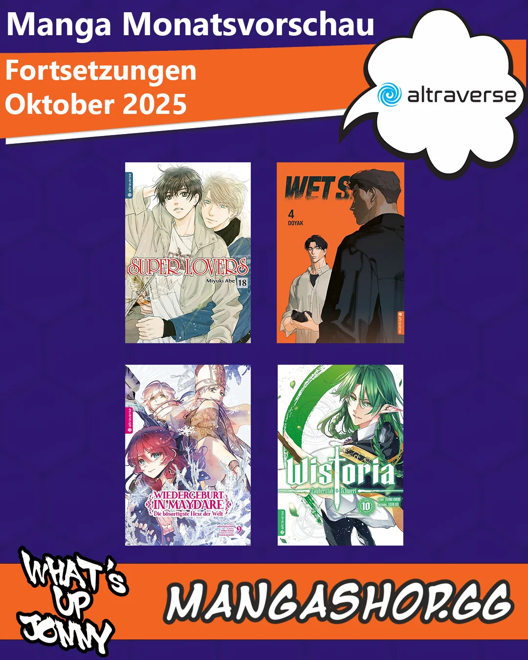 Manga Monatsübersicht Oktober 2025