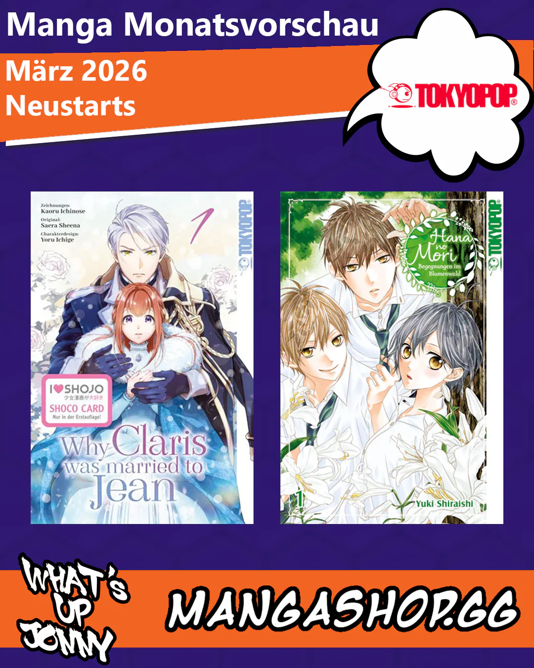 März 2026 Manga Monatsvorschau