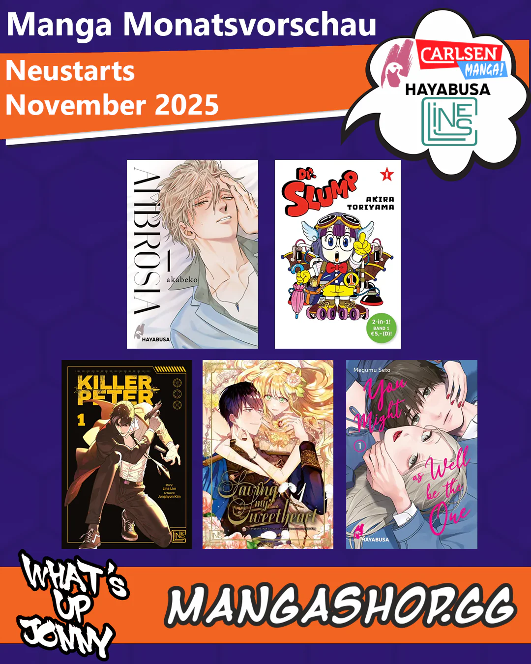 Die Manga Monatsvorschau November 2025