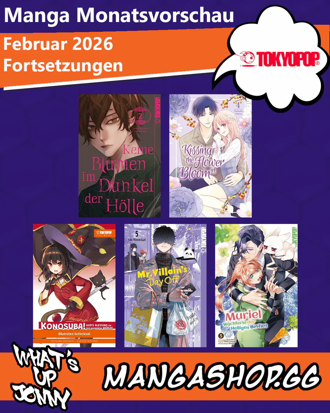 Die Manga Monatsvorschau Februar 2026
